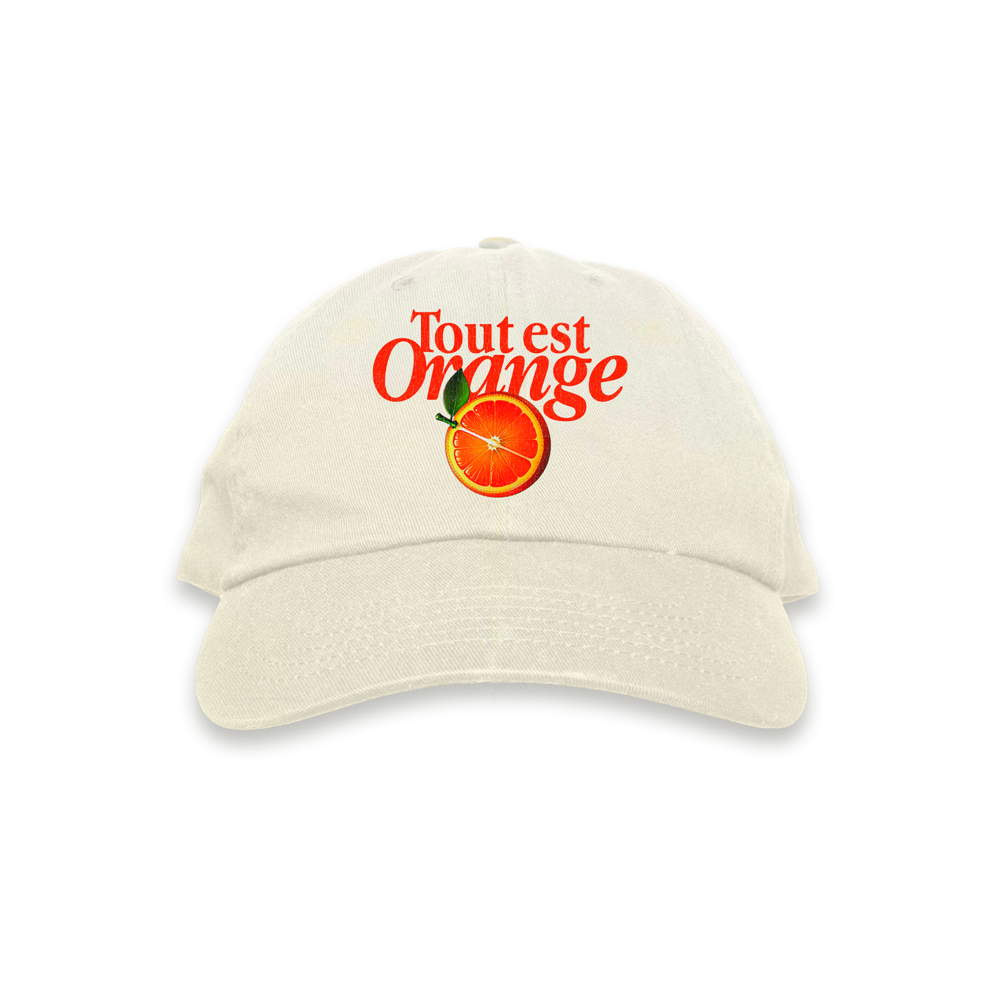 Casquette « TOUT EST ORANGE » | beige
