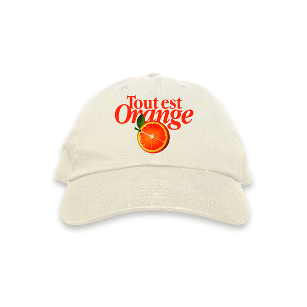 Casquette « TOUT EST ORANGE » | beige